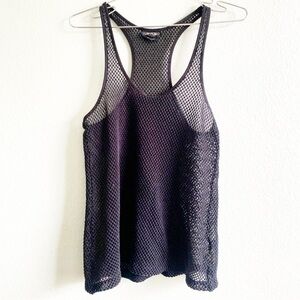 TOM FORD Mesh Women's tank top shirt designer 38 Medium Y2K sleeveless club
